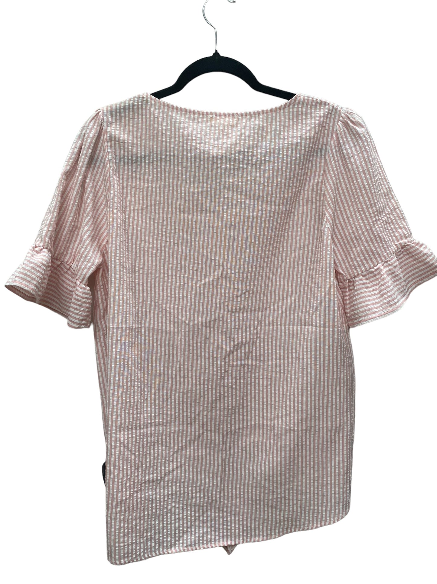 Pink Top Short Sleeve Clothes Mentor, Size S