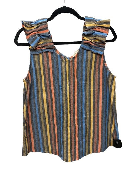 Multi-colored Top Sleeveless Entro, Size M