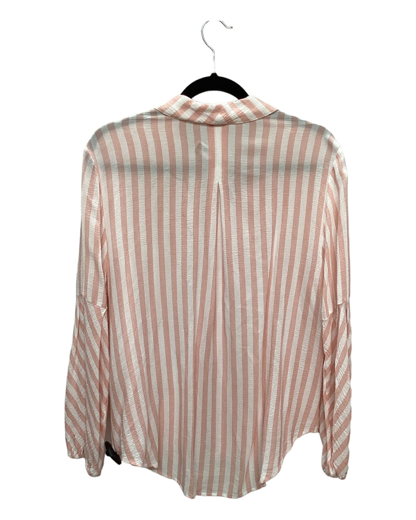 Top Long Sleeve By Chicos In Striped Pattern, Size: 2