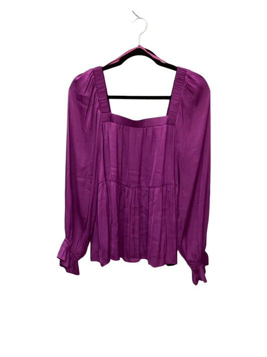 Top Long Sleeve By Naked Zebra In Purple, Size: M