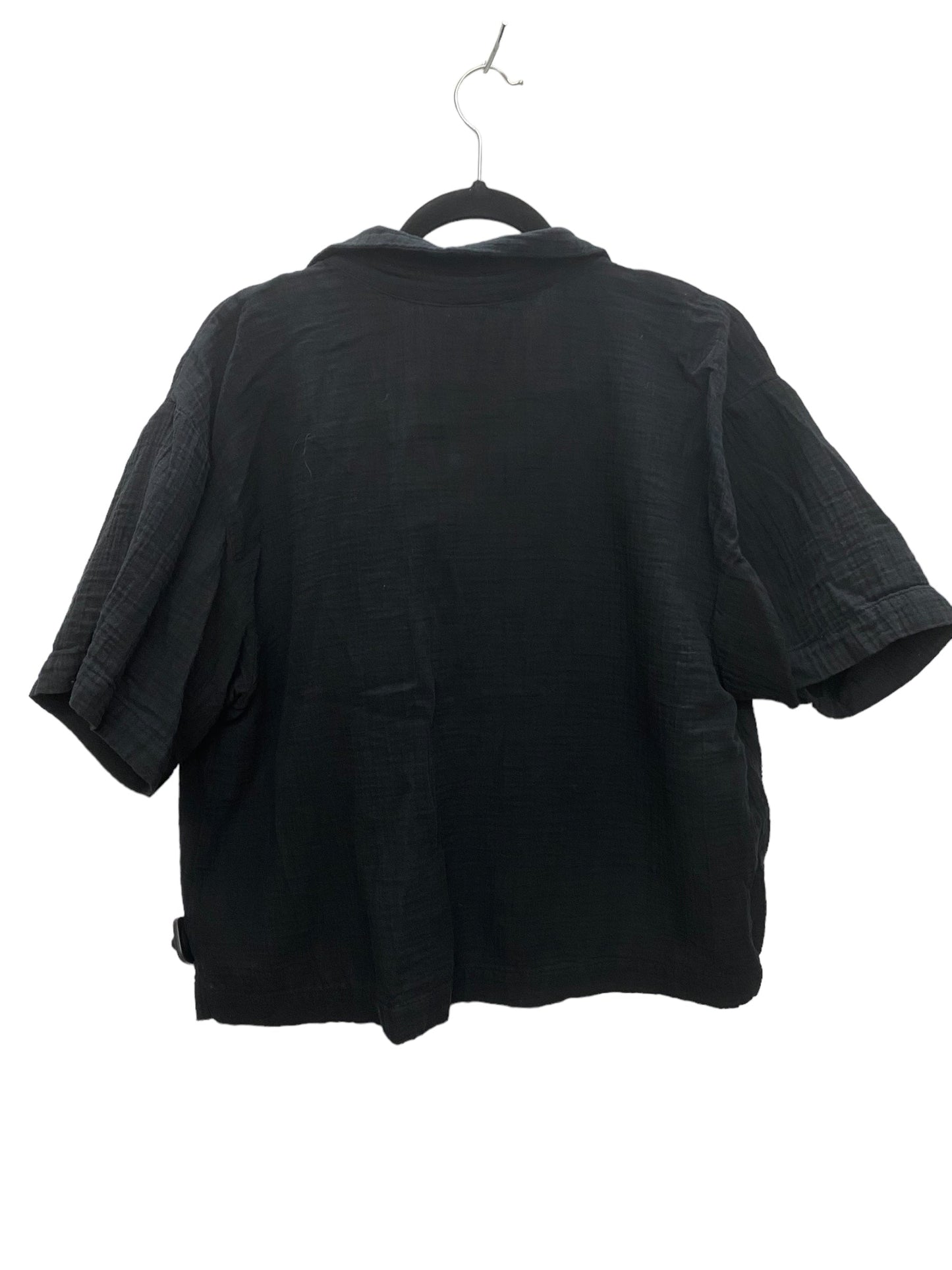 Top Short Sleeve By Gap In Black, Size: L