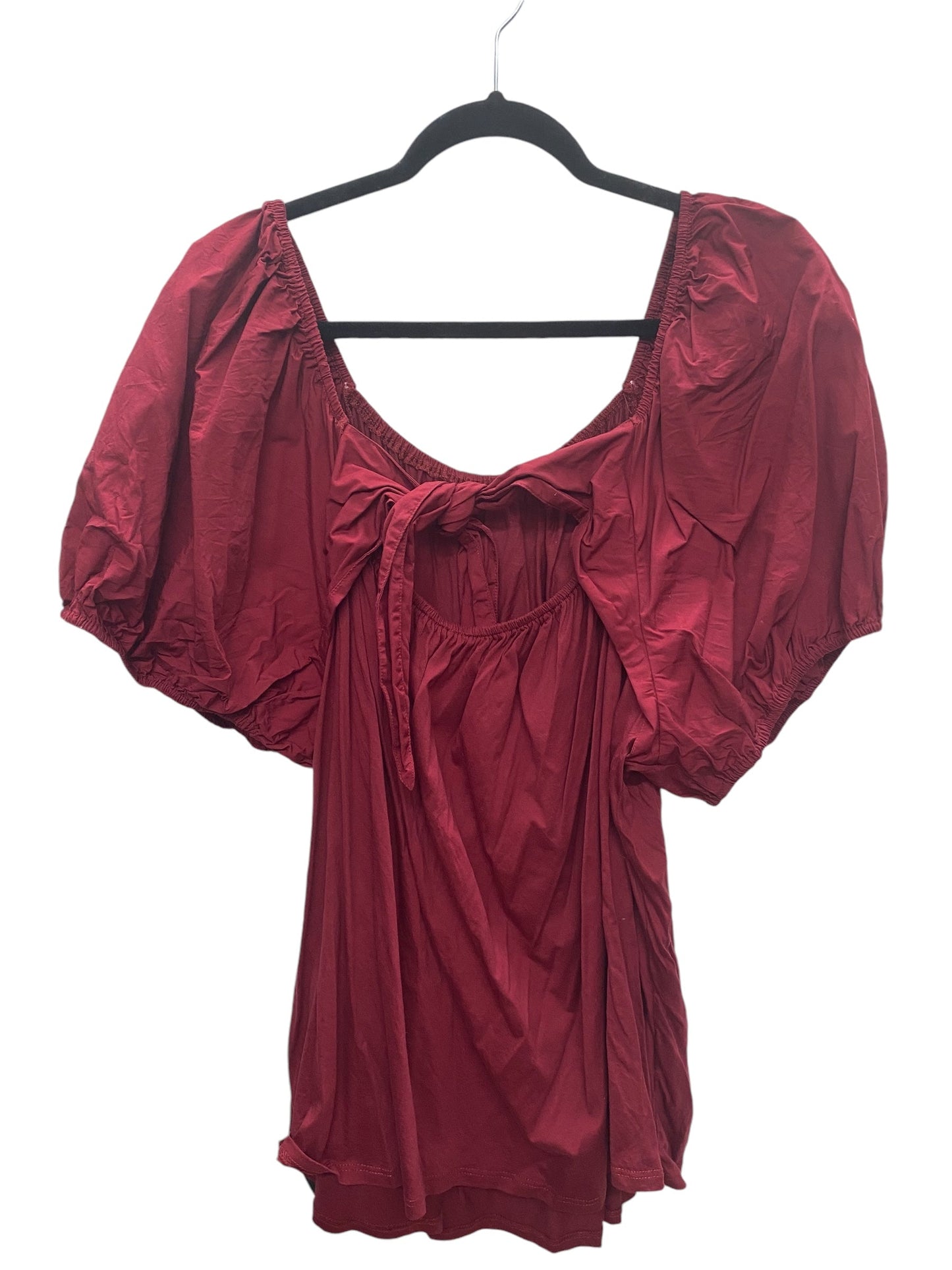 Top Short Sleeve By A New Day In Red, Size: 3x