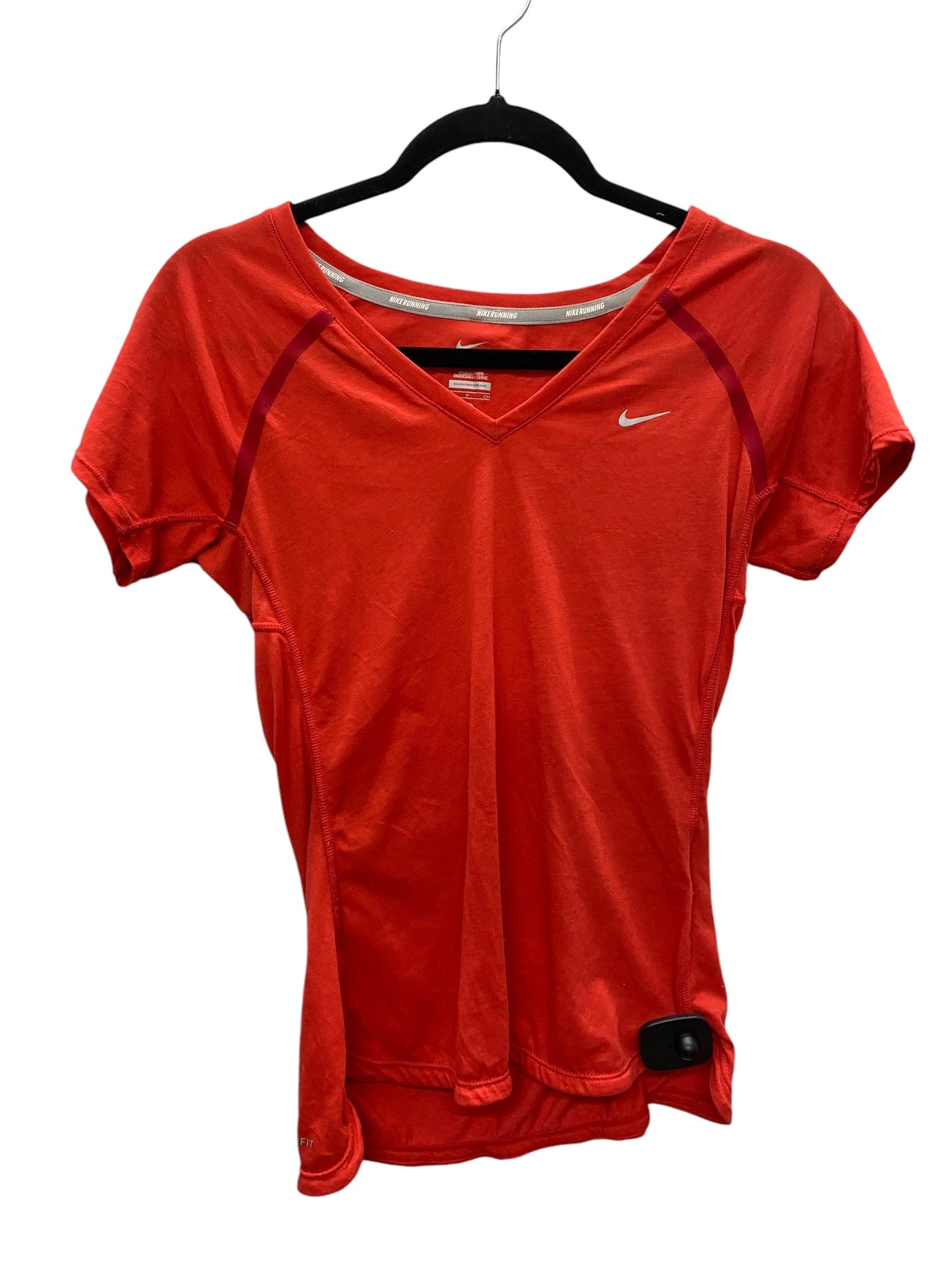 Athletic Top Short Sleeve By Nike Apparel In Red, Size: S