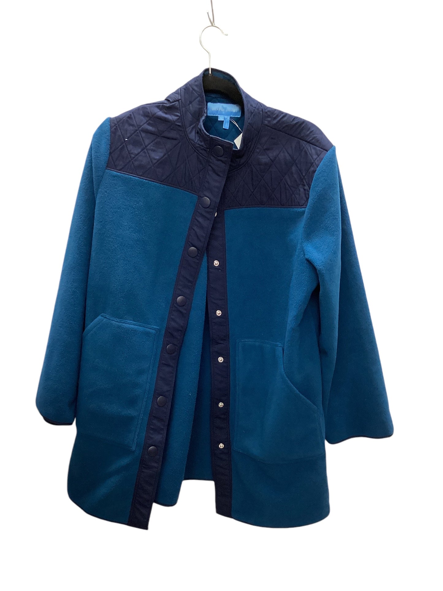 Jacket Fleece By Draper James In Blue, Size: L