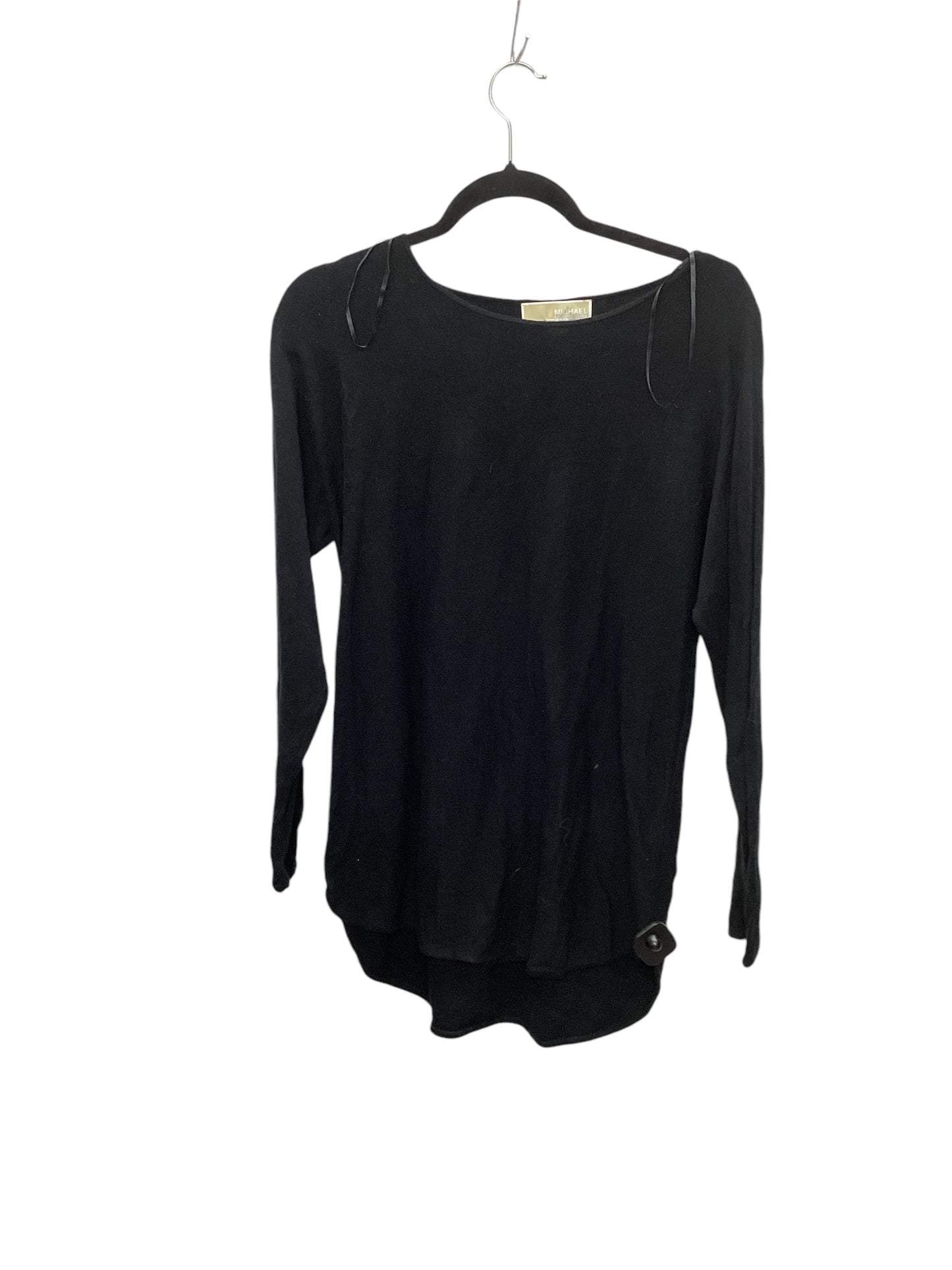 Top Long Sleeve Basic By Michael By Michael Kors In Black, Size: S