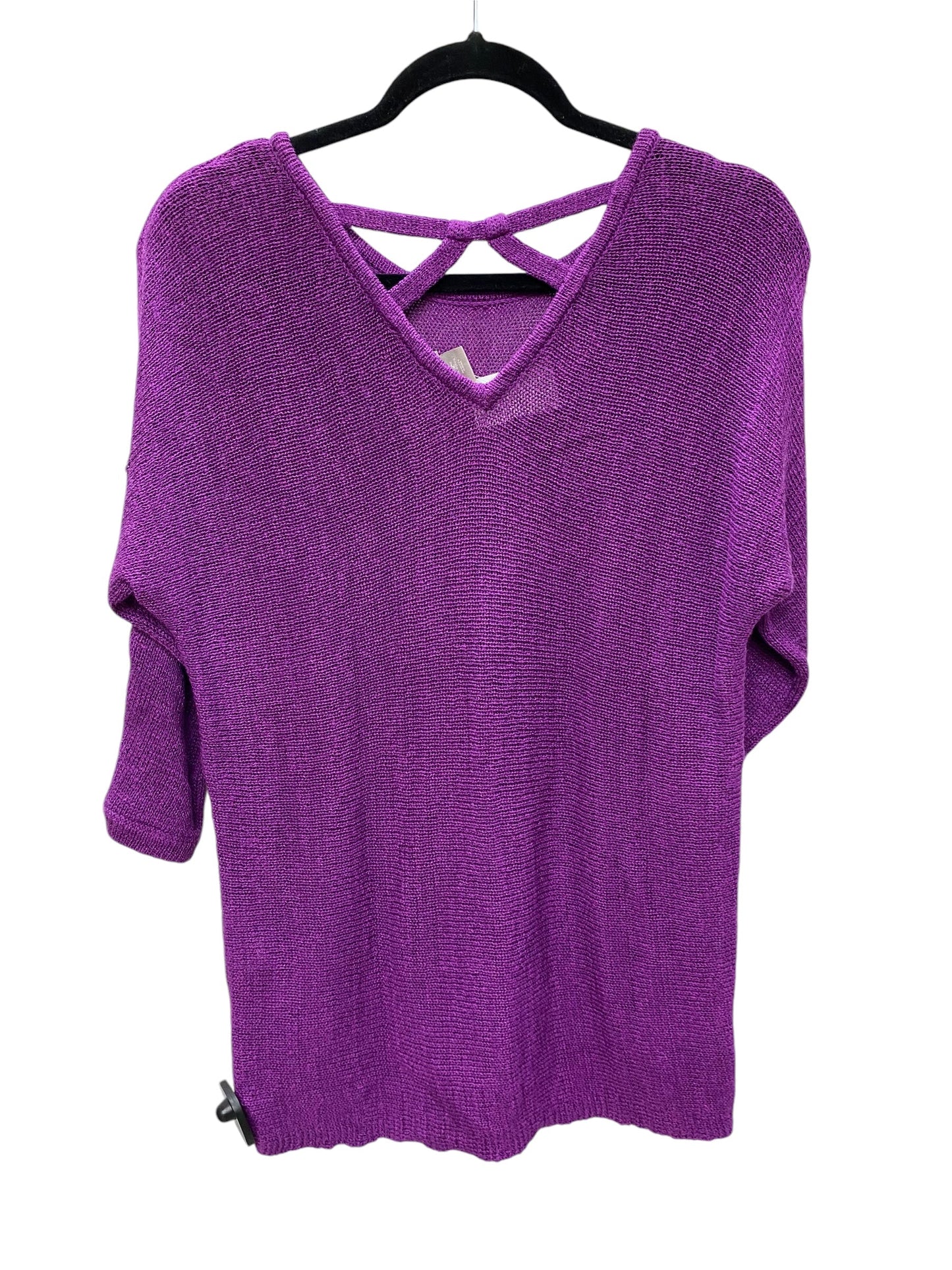 Sweater By Chicos In Purple, Size: S