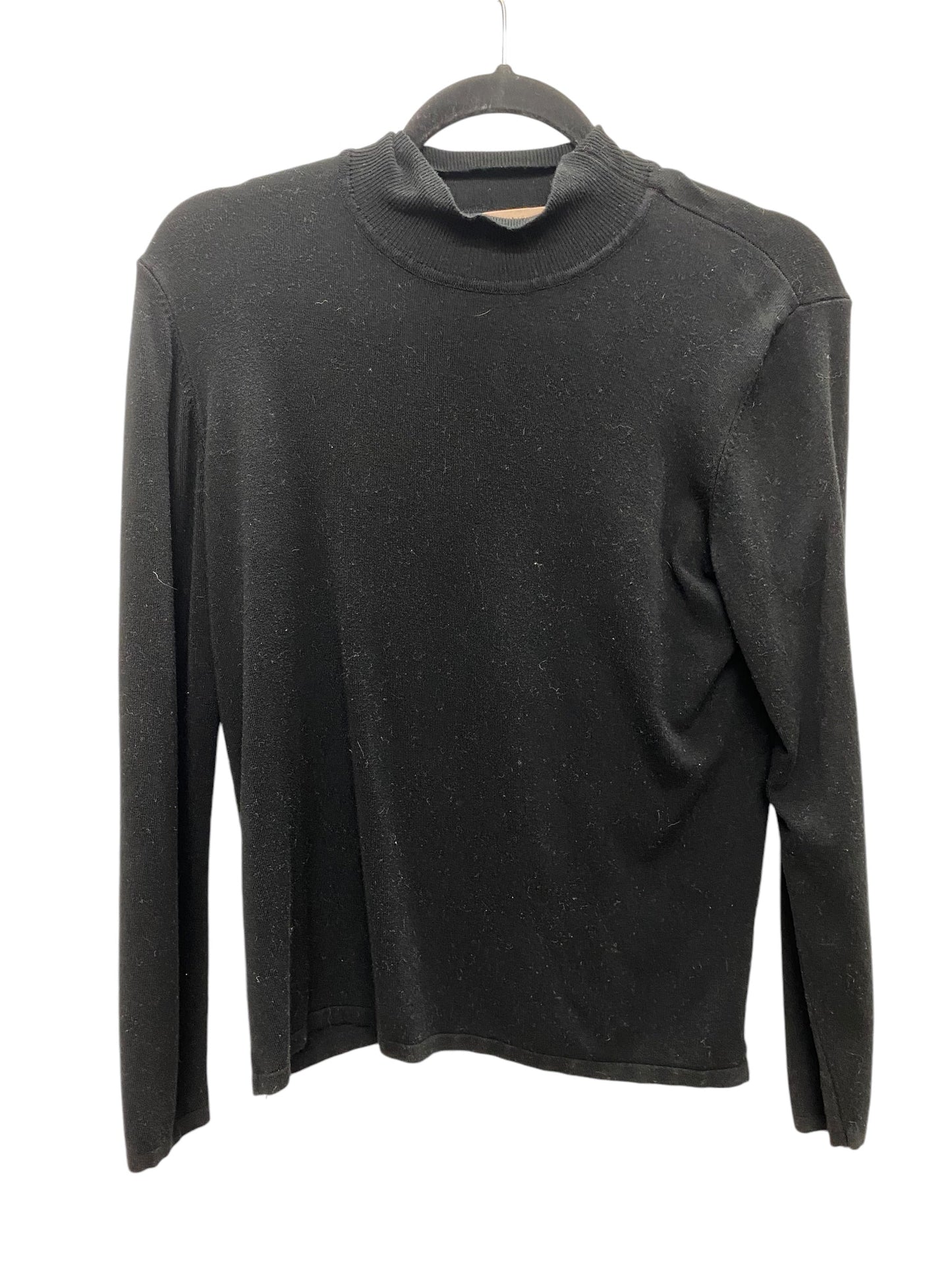 Top Long Sleeve By Philosophy In Black, Size: L