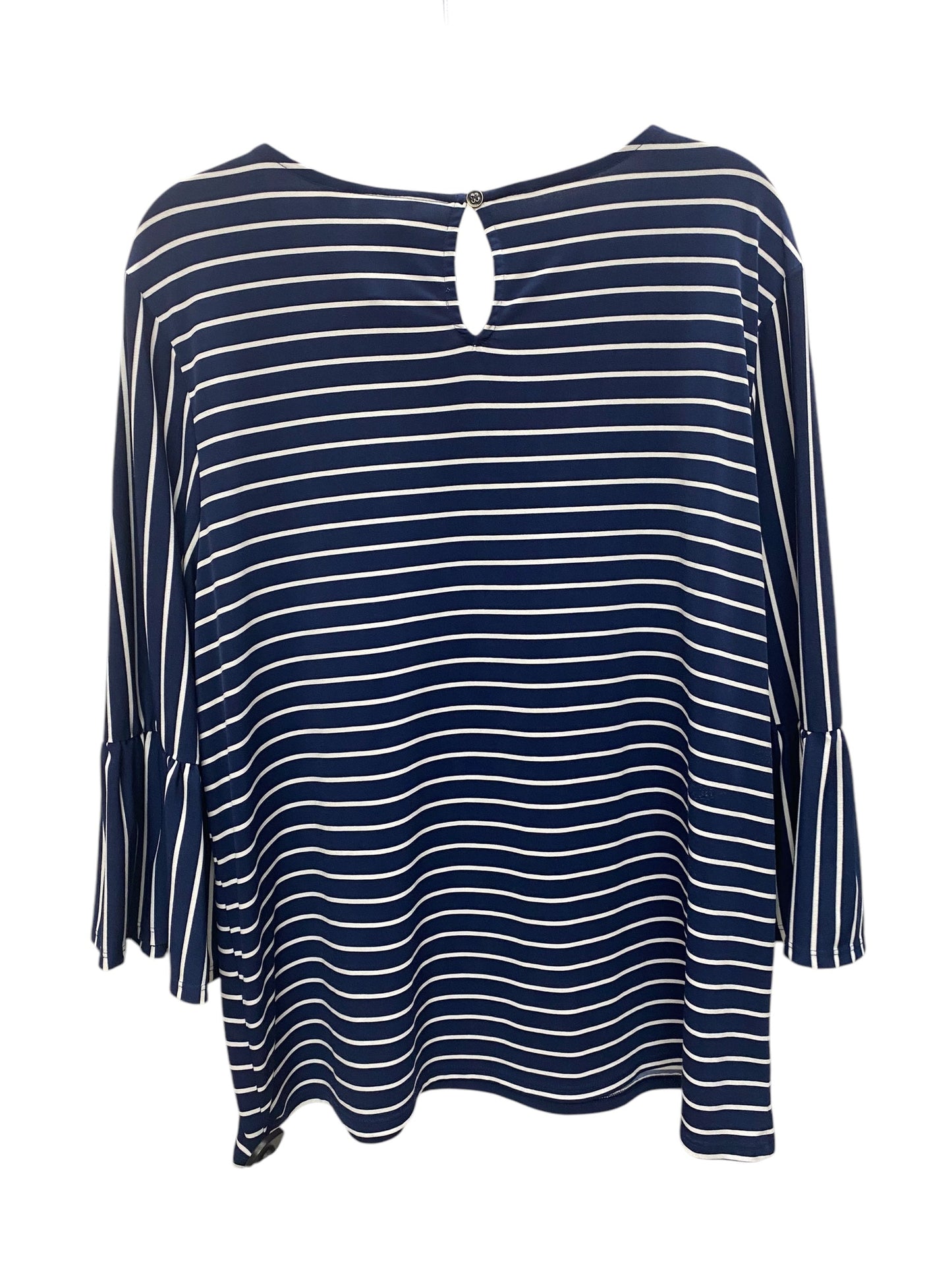 Top Long Sleeve By Chicos In Striped Pattern, Size: Xl