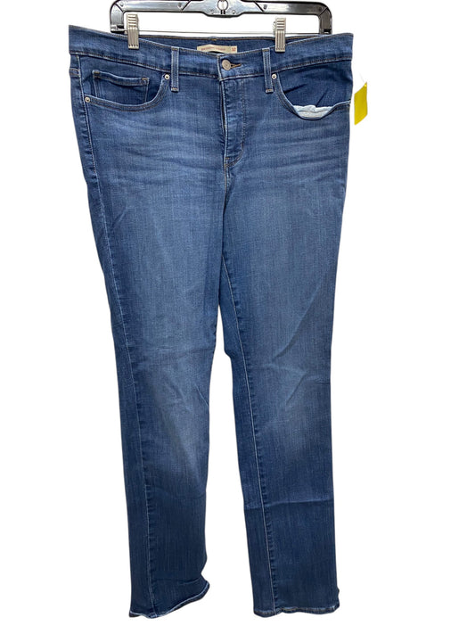 Jeans Skinny By Levis In Blue Denim, Size: 14