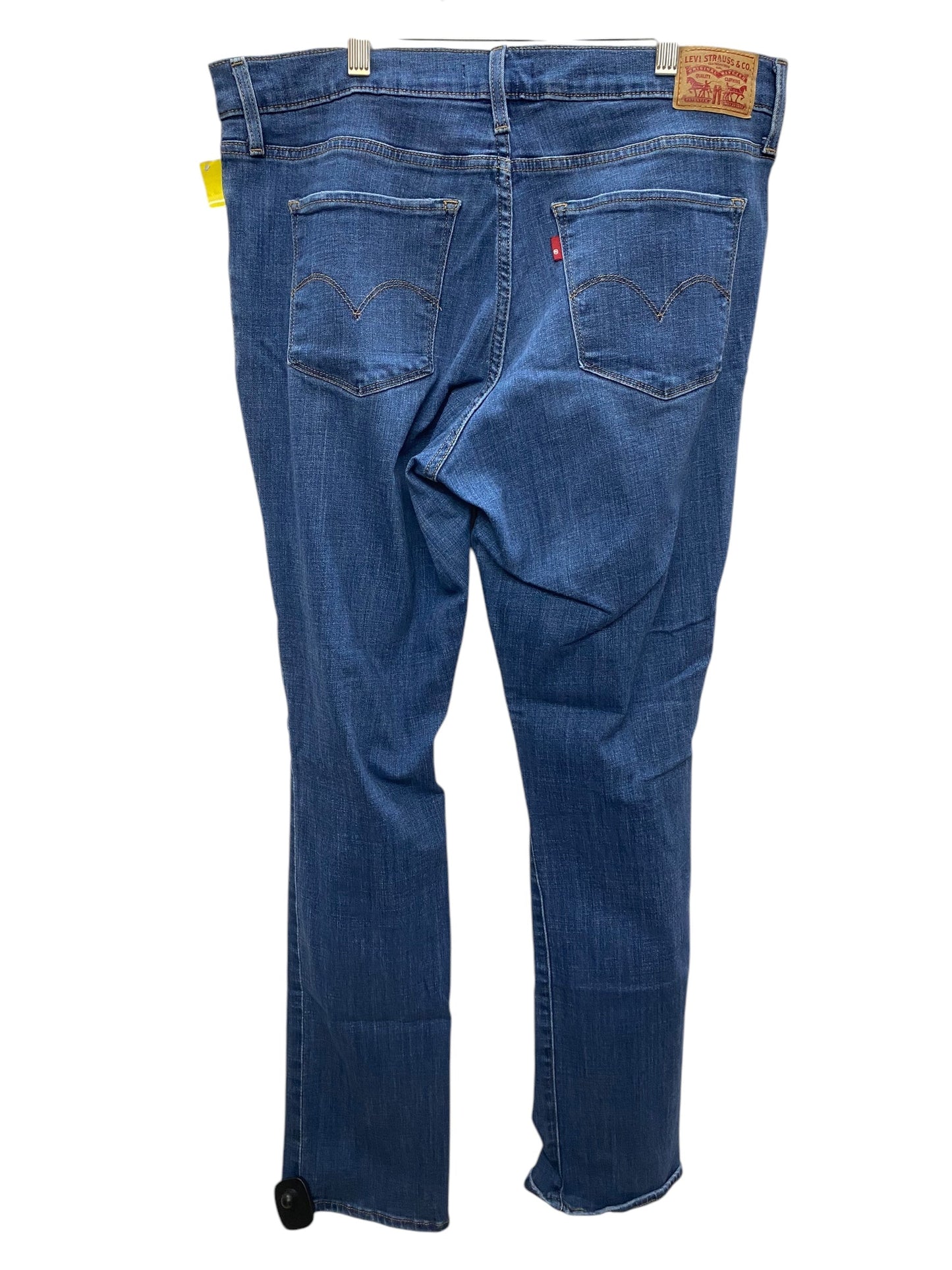 Jeans Skinny By Levis In Blue Denim, Size: 14