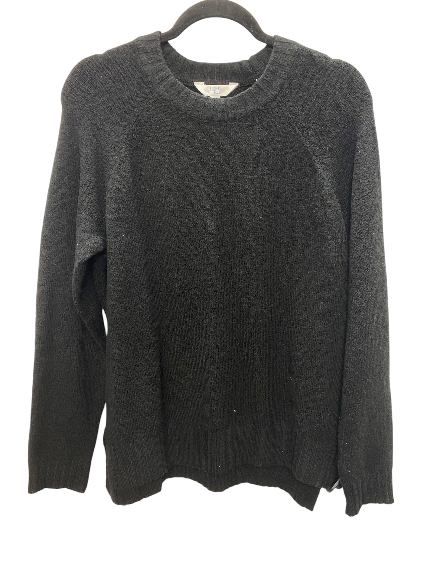 Sweater By Time And Tru In Black, Size: L