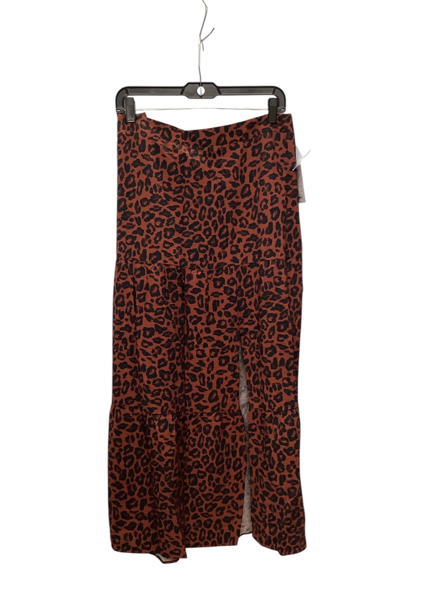 Skirt Midi By Nine West In Brown, Size: Xl