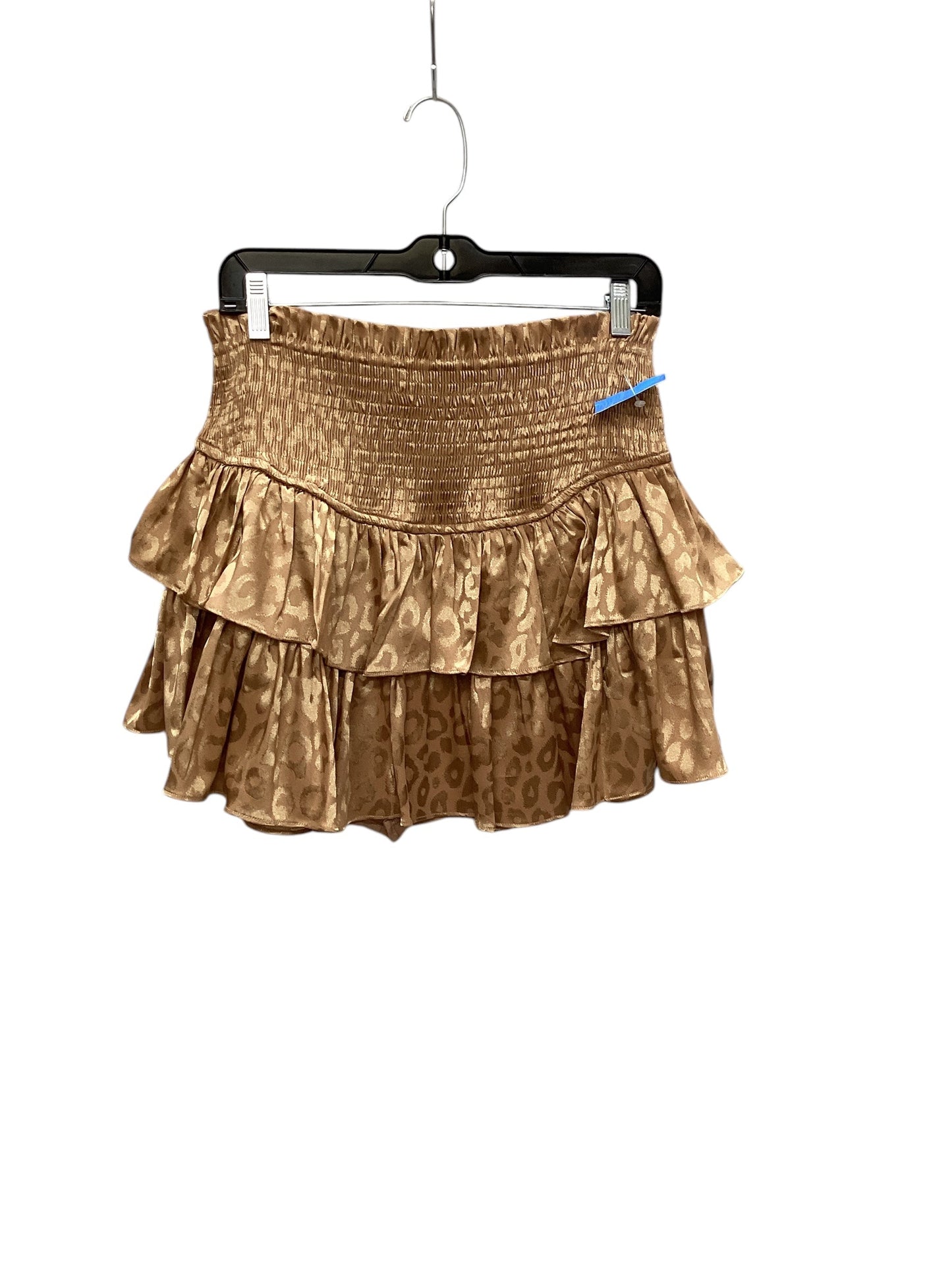 Skirt Mini & Short By Ee Some In Brown, Size: L