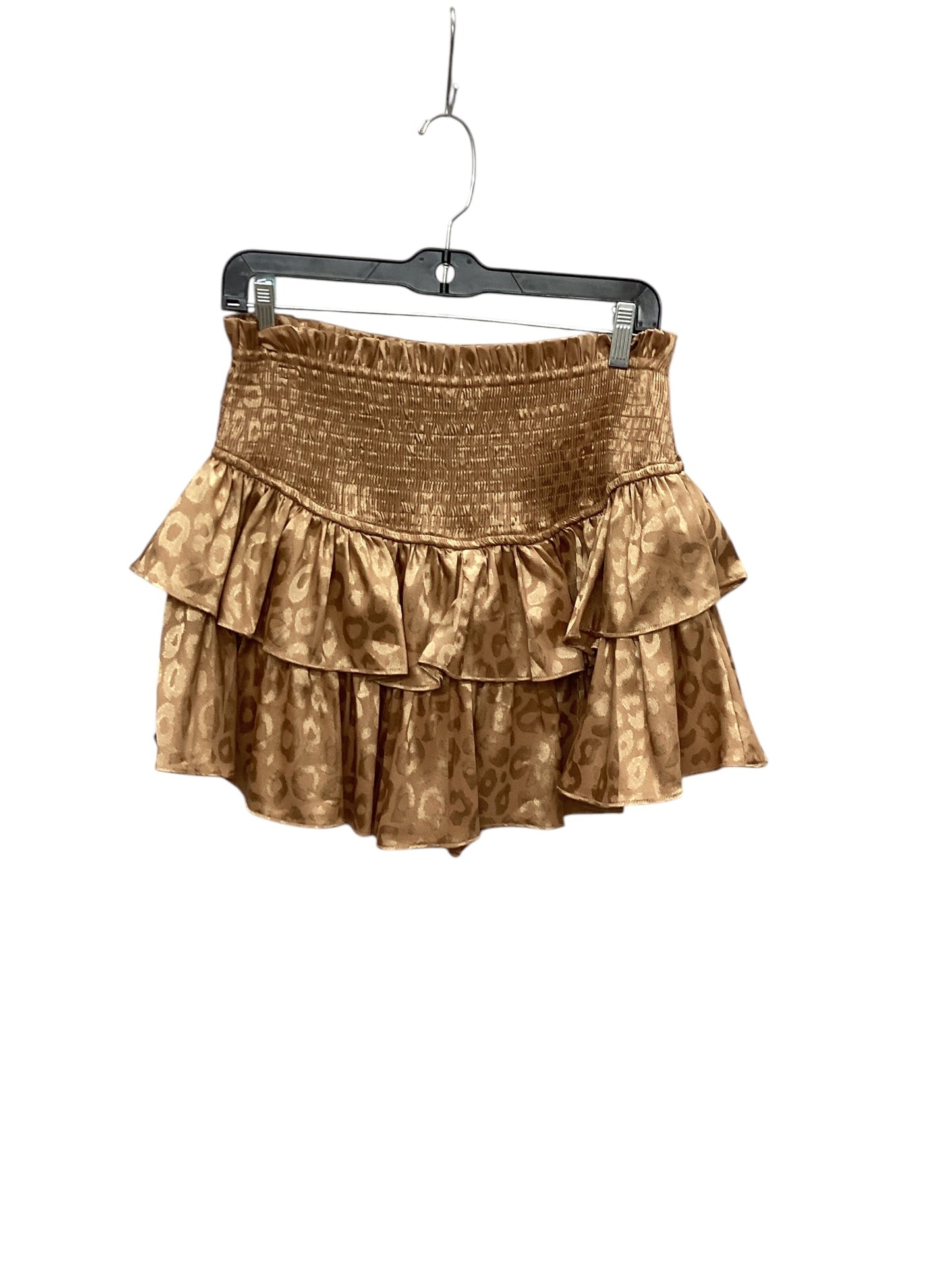 Skirt Mini & Short By Ee Some In Brown, Size: L