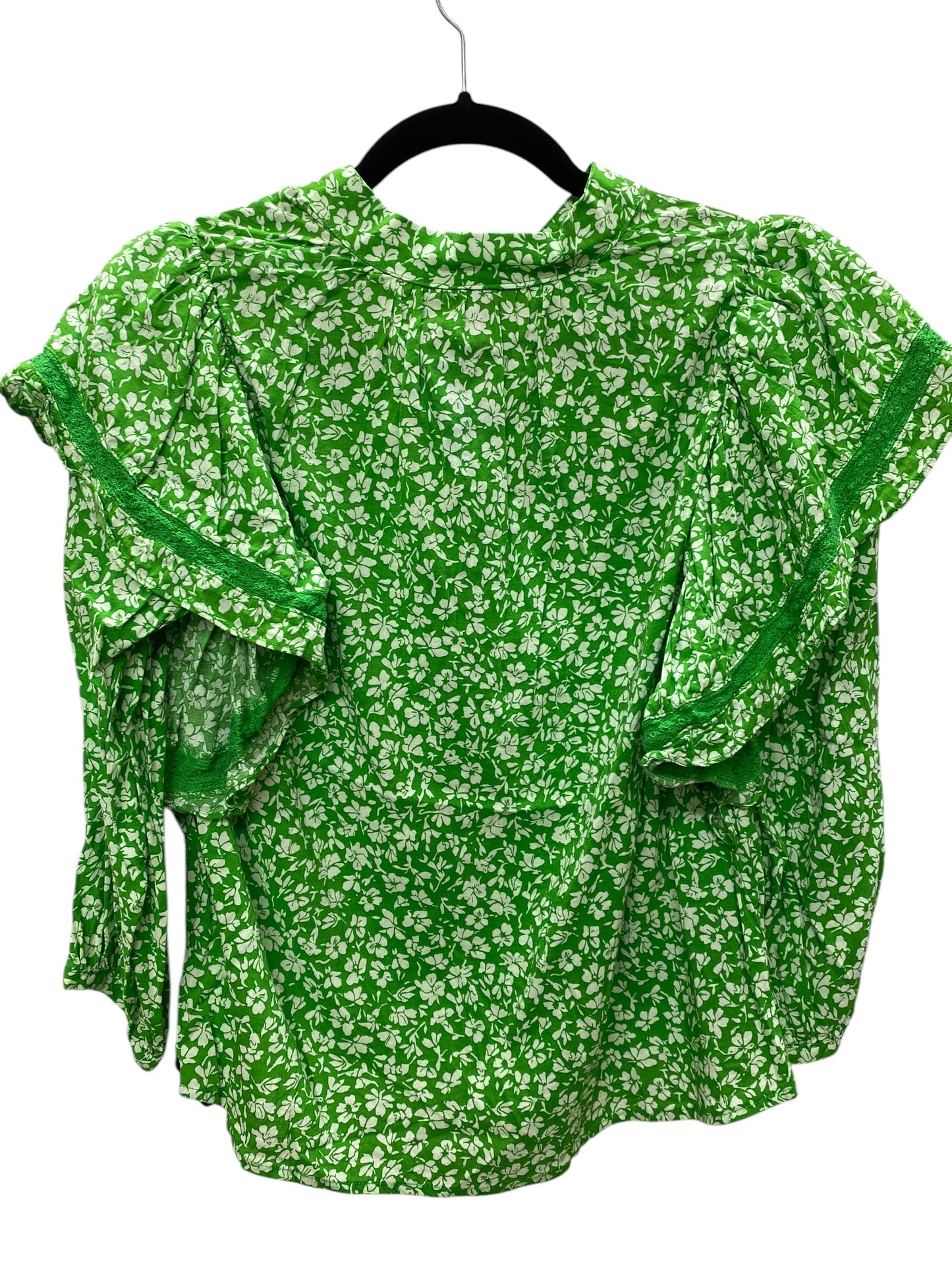 Top Long Sleeve By Who What Wear In Green, Size: Xs