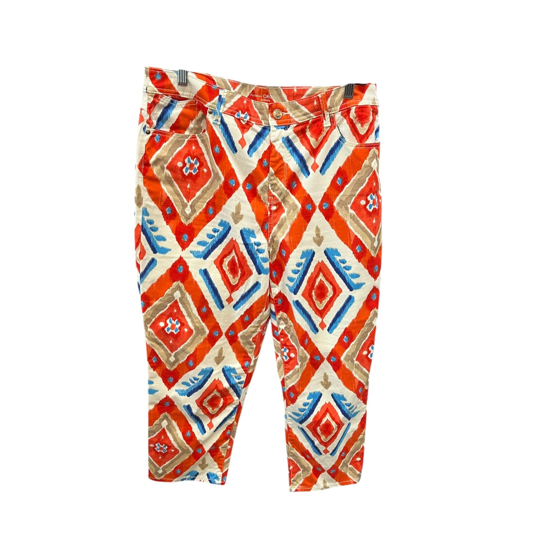 Pants Cropped By Chicos In Multi-colored, Size: 12