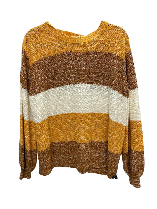 Sweater By Zenana Outfitters In Brown, Size: L