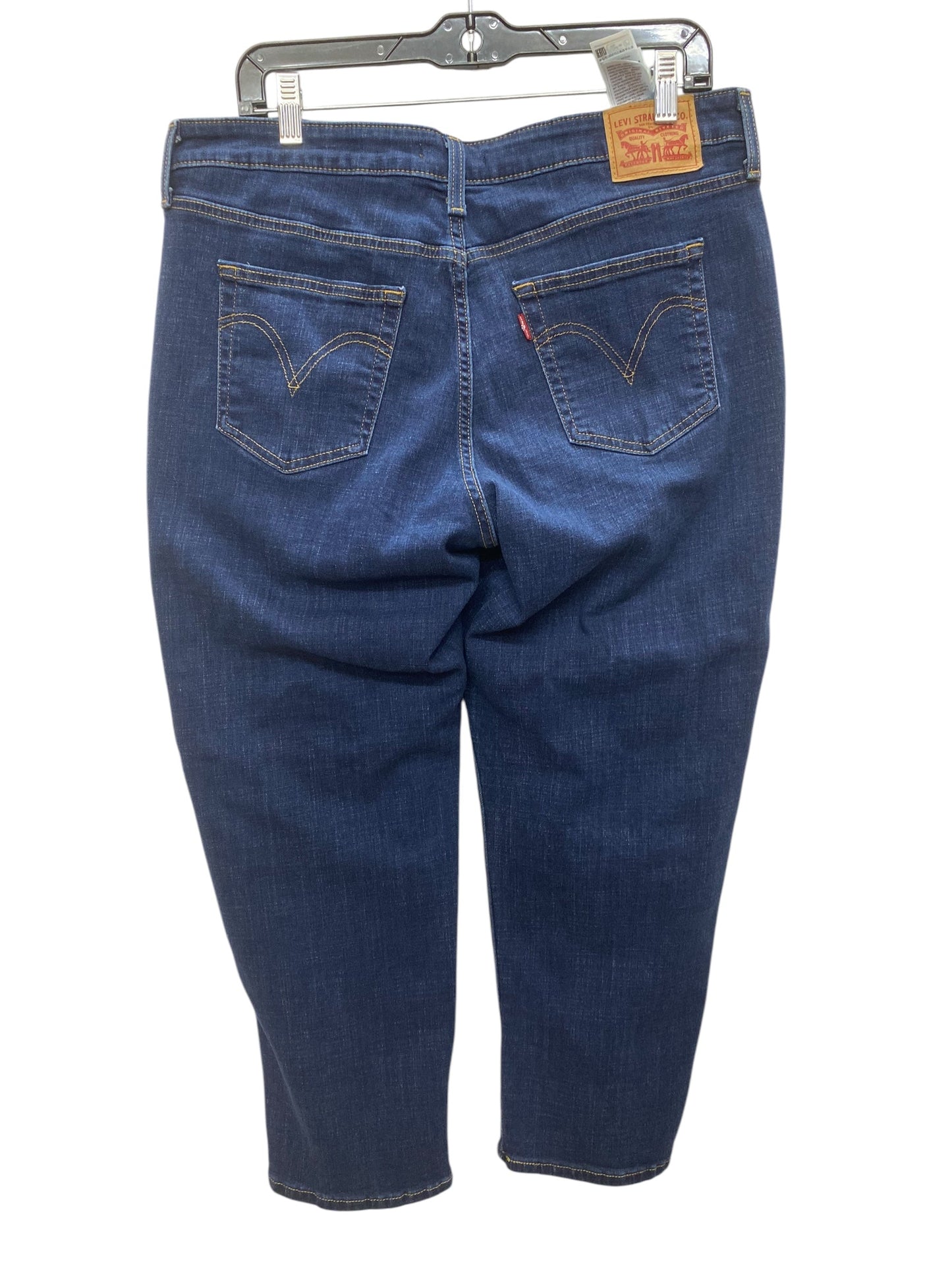 Jeans Boyfriend By Levis In Blue Denim, Size: 16