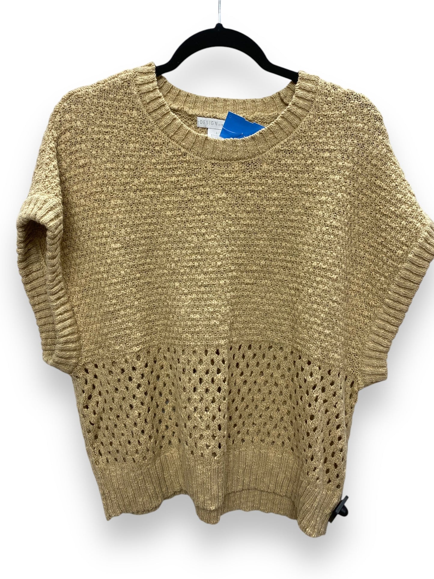 Vest Sweater By Design History In Tan, Size: L