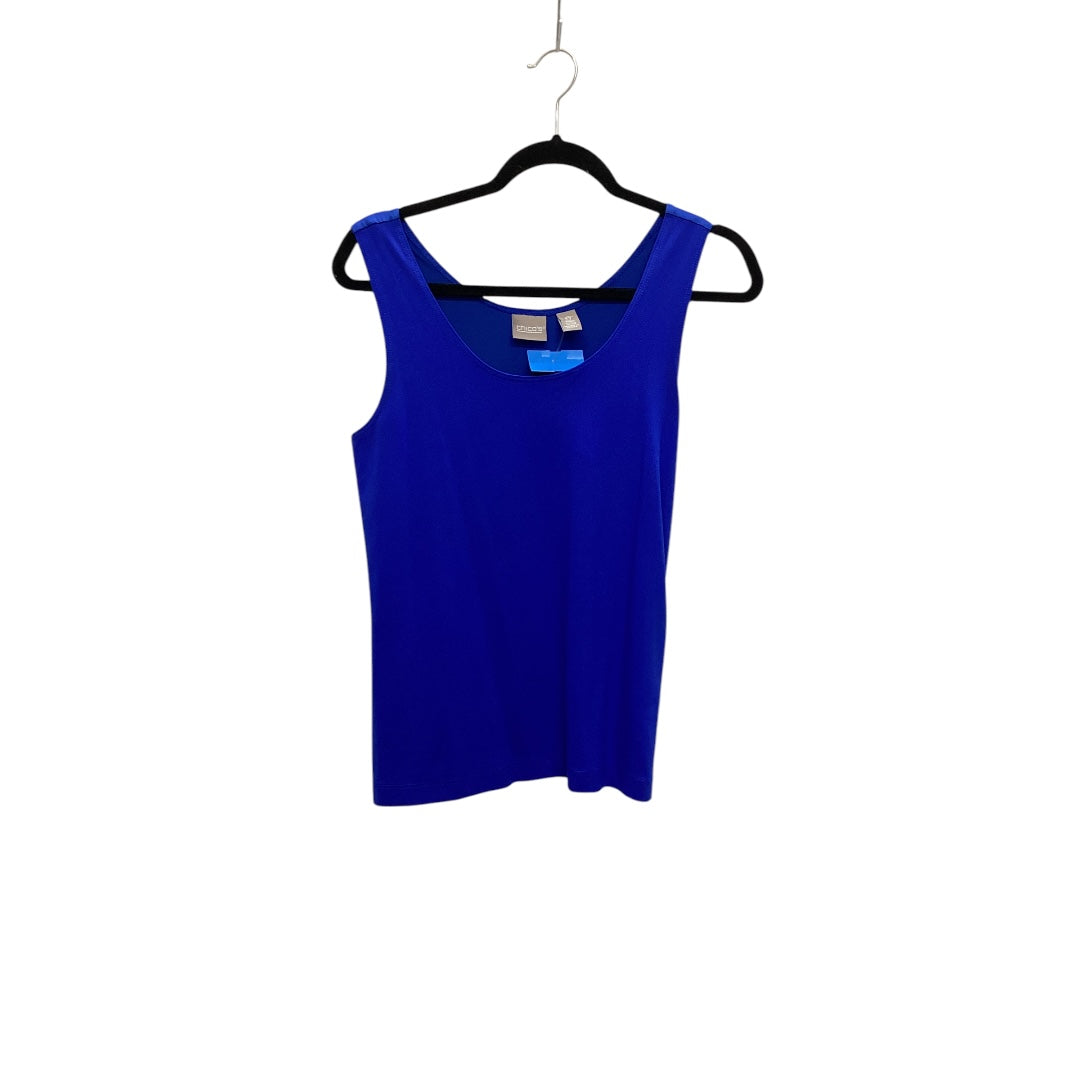 Top Sleeveless Basic By Chicos In Blue, Size: Xs