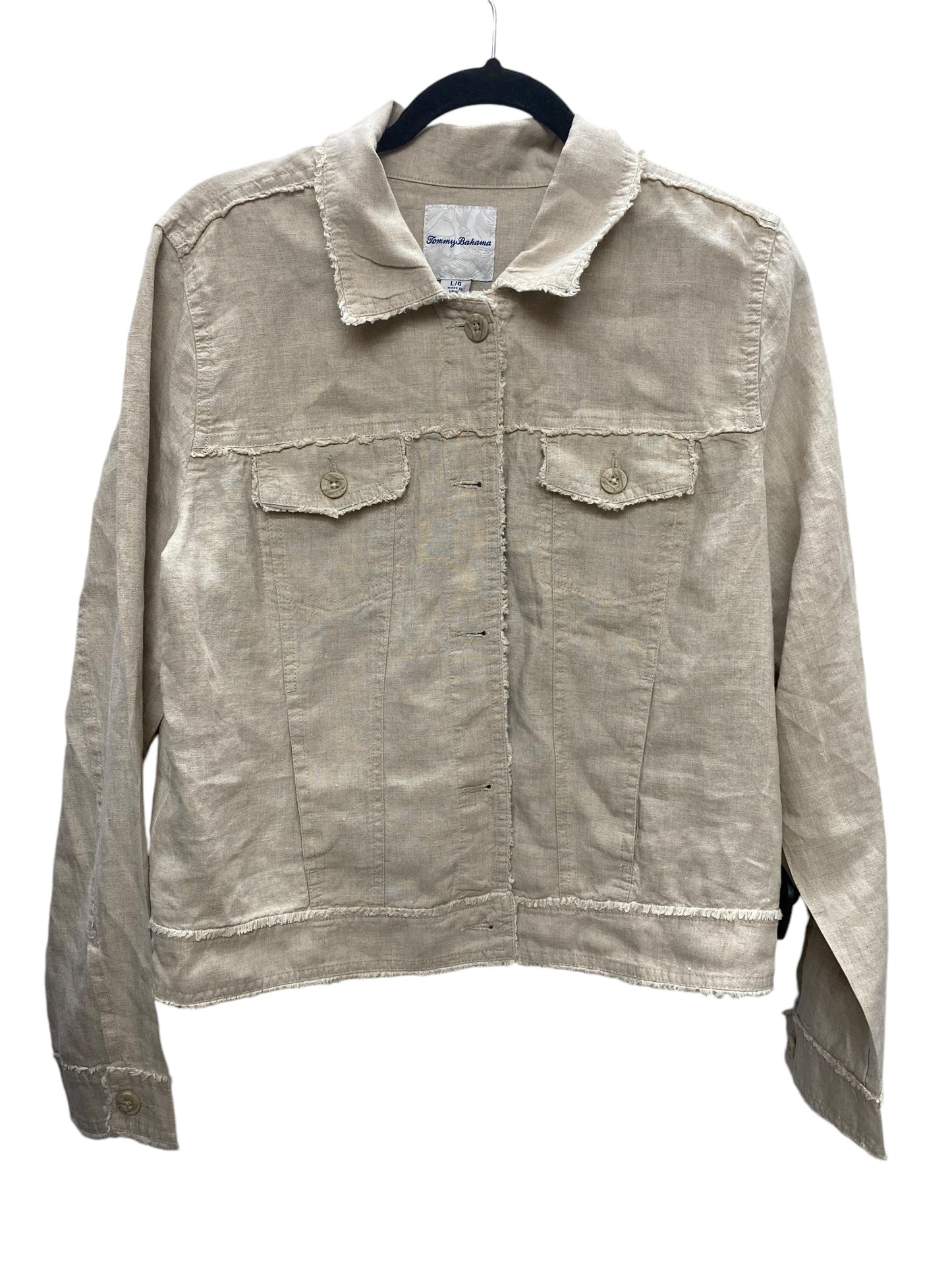 Jacket Other By Tommy Bahama In Beige, Size: L