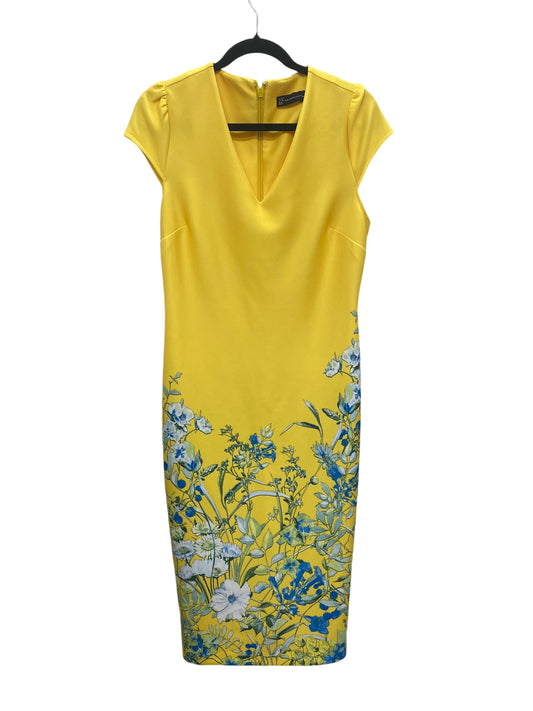 Dress Work By New York And Co In Yellow, Size: M