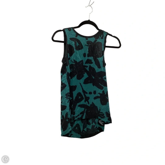 Top Sleeveless By Madewell In Black & Green, Size: Xs
