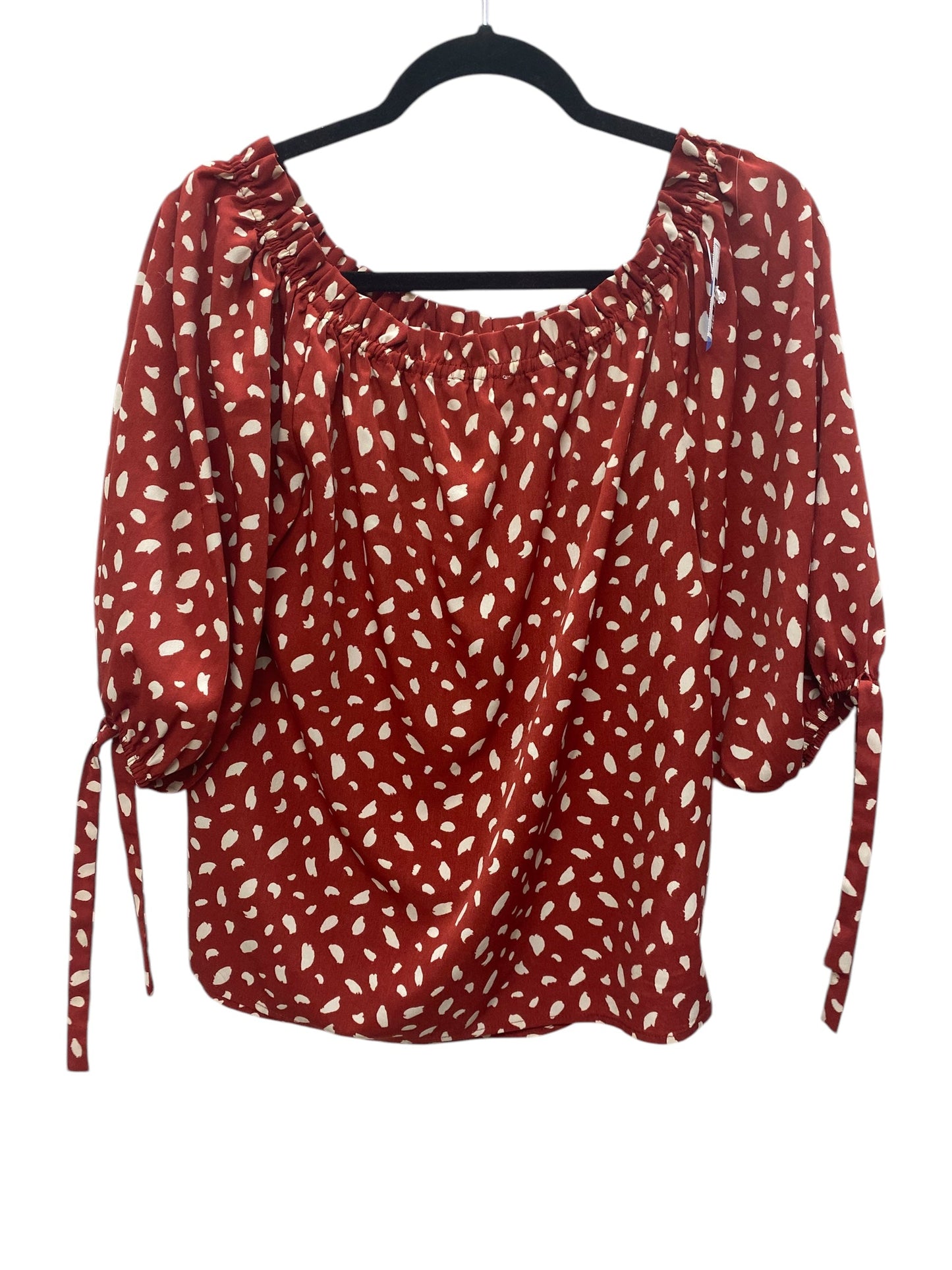 Top Long Sleeve By Umgee In Red, Size: M