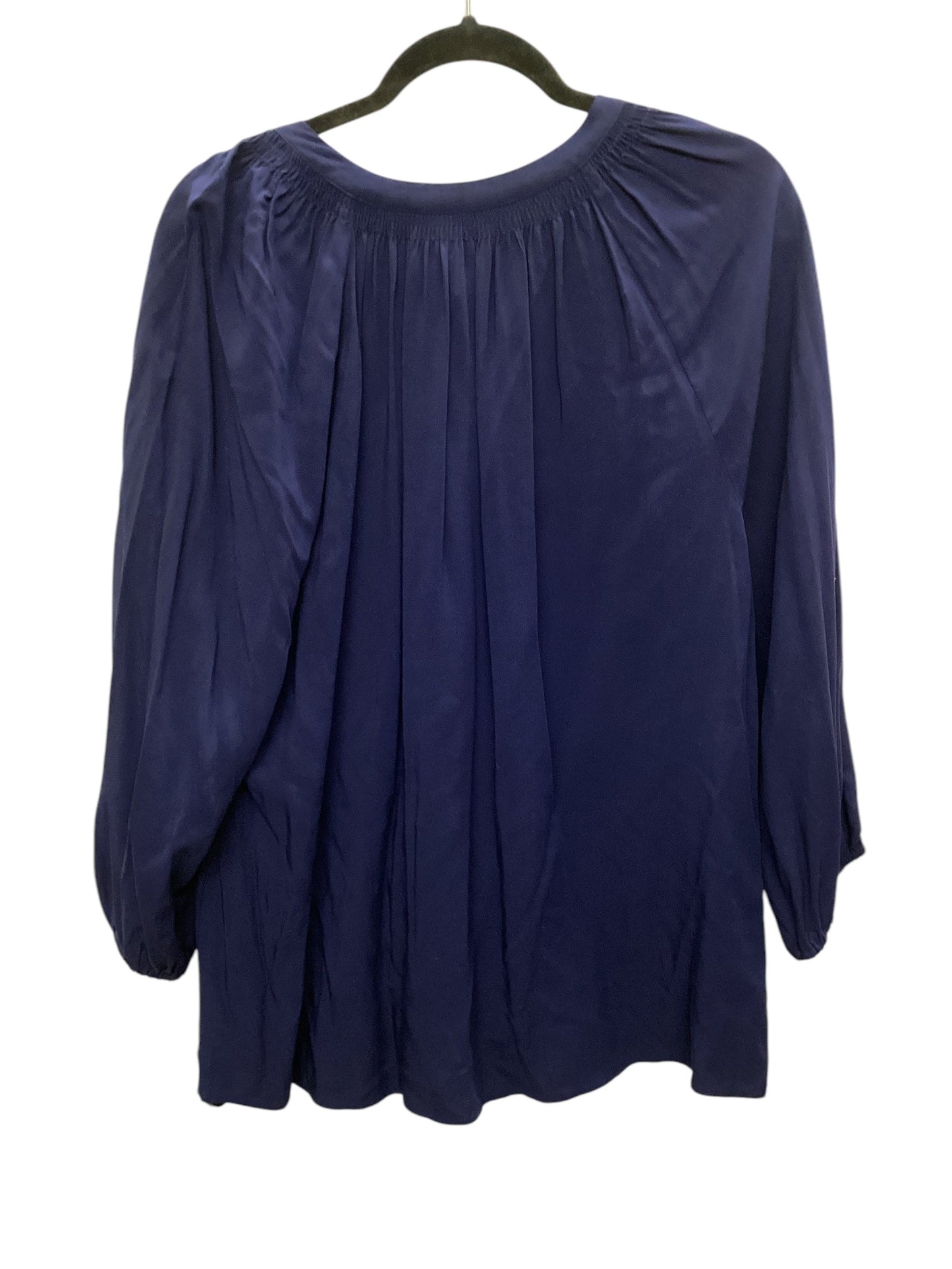 Top Long Sleeve By Crown And Ivy In Blue, Size: Xl