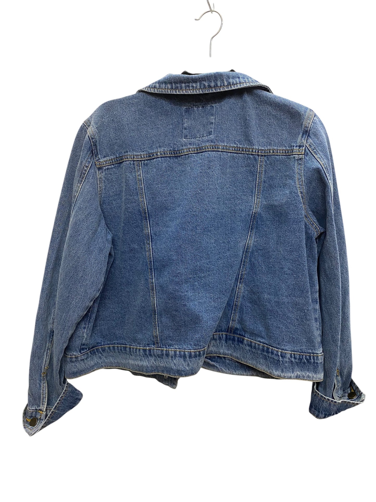 Jacket Denim By Clothes Mentor In Blue, Size: Xl