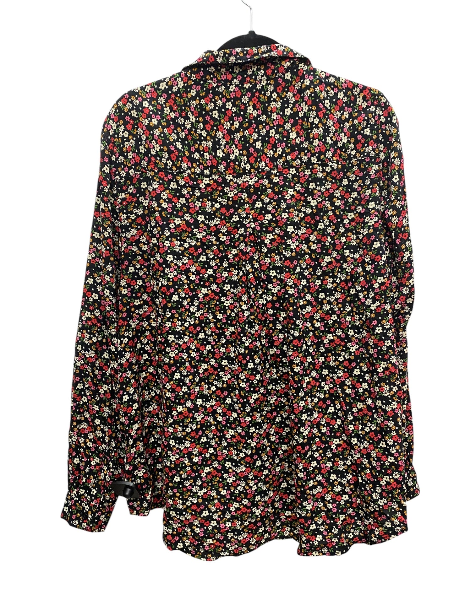 Top Long Sleeve By Beachlunchlounge In Floral Print, Size: Xl