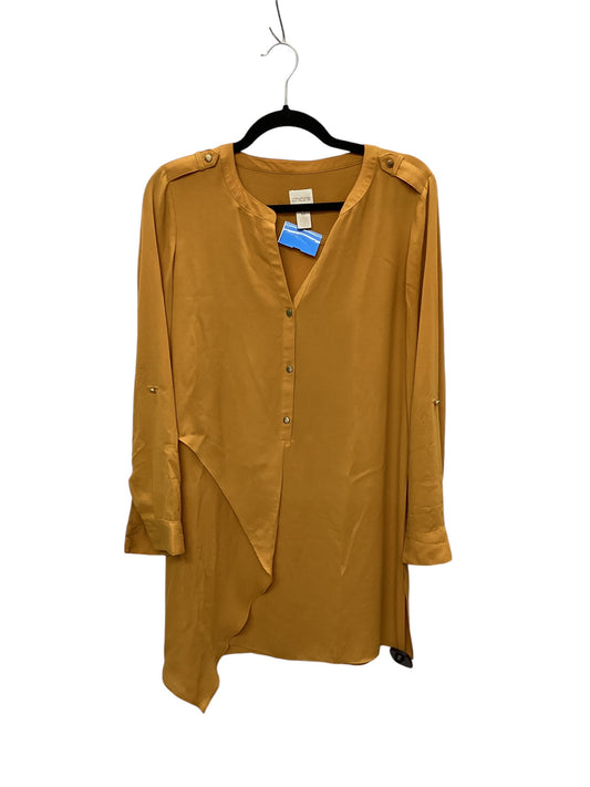 Top Long Sleeve By Chicos In Yellow, Size: S