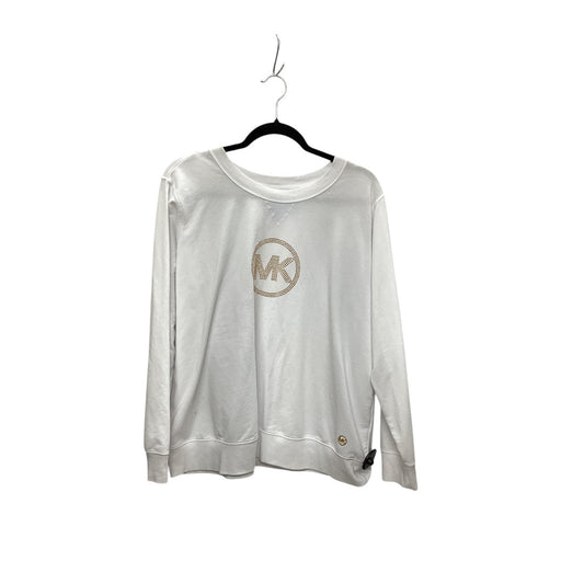 Sweatshirt Crewneck By Michael By Michael Kors In White, Size: Xl