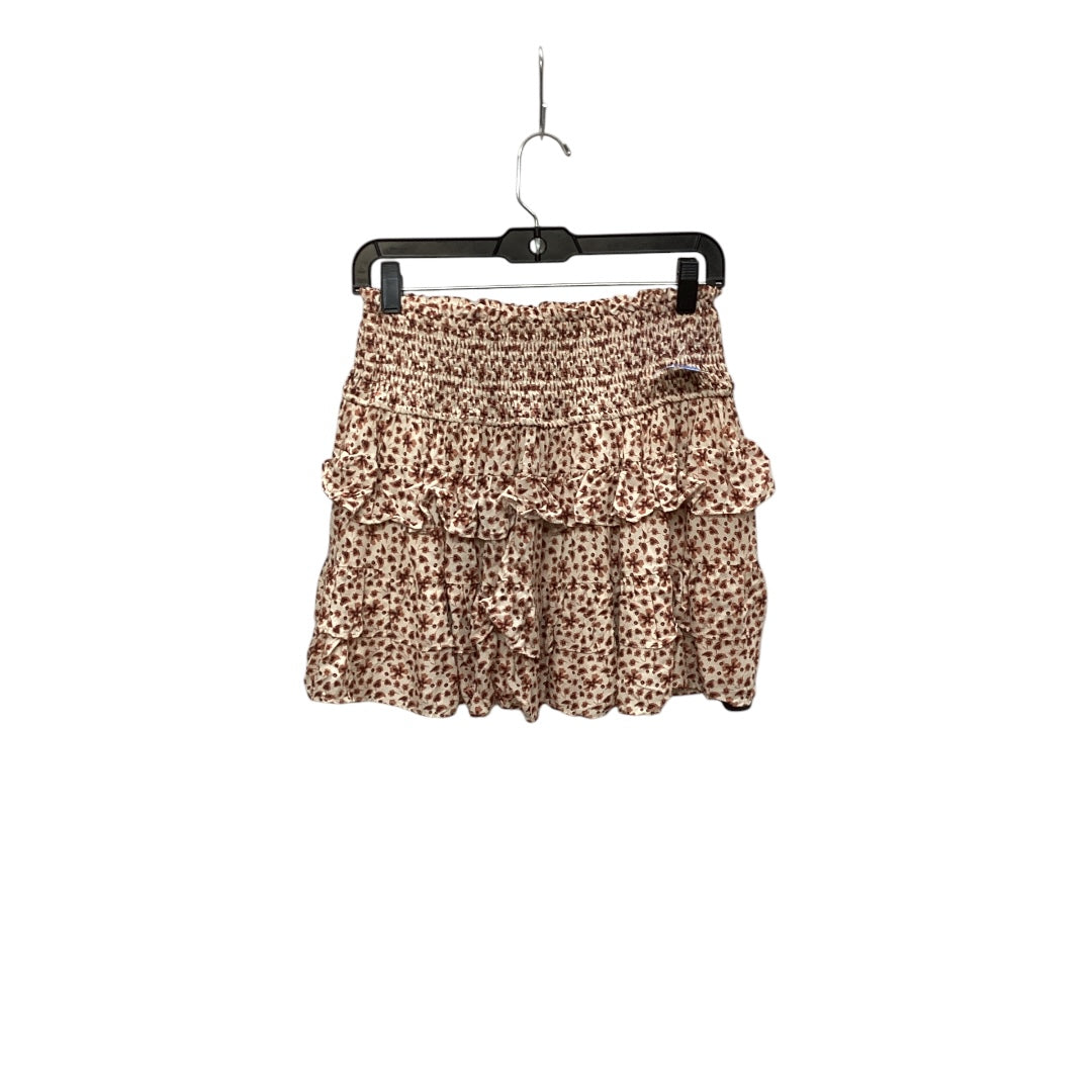 Skirt Midi By Olivaceous In Beige, Size: M