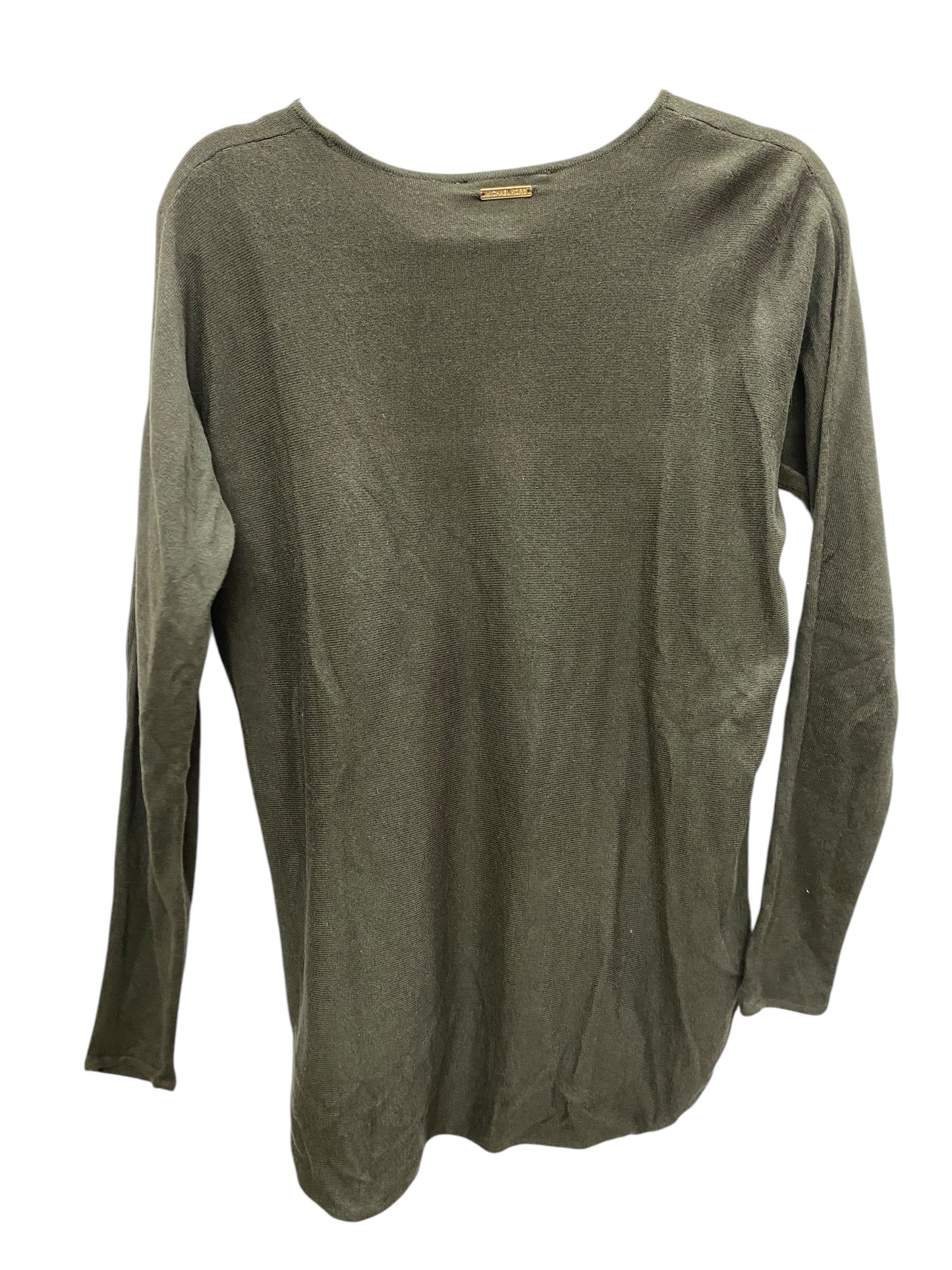 Top Long Sleeve Basic By Michael By Michael Kors In Green, Size: M