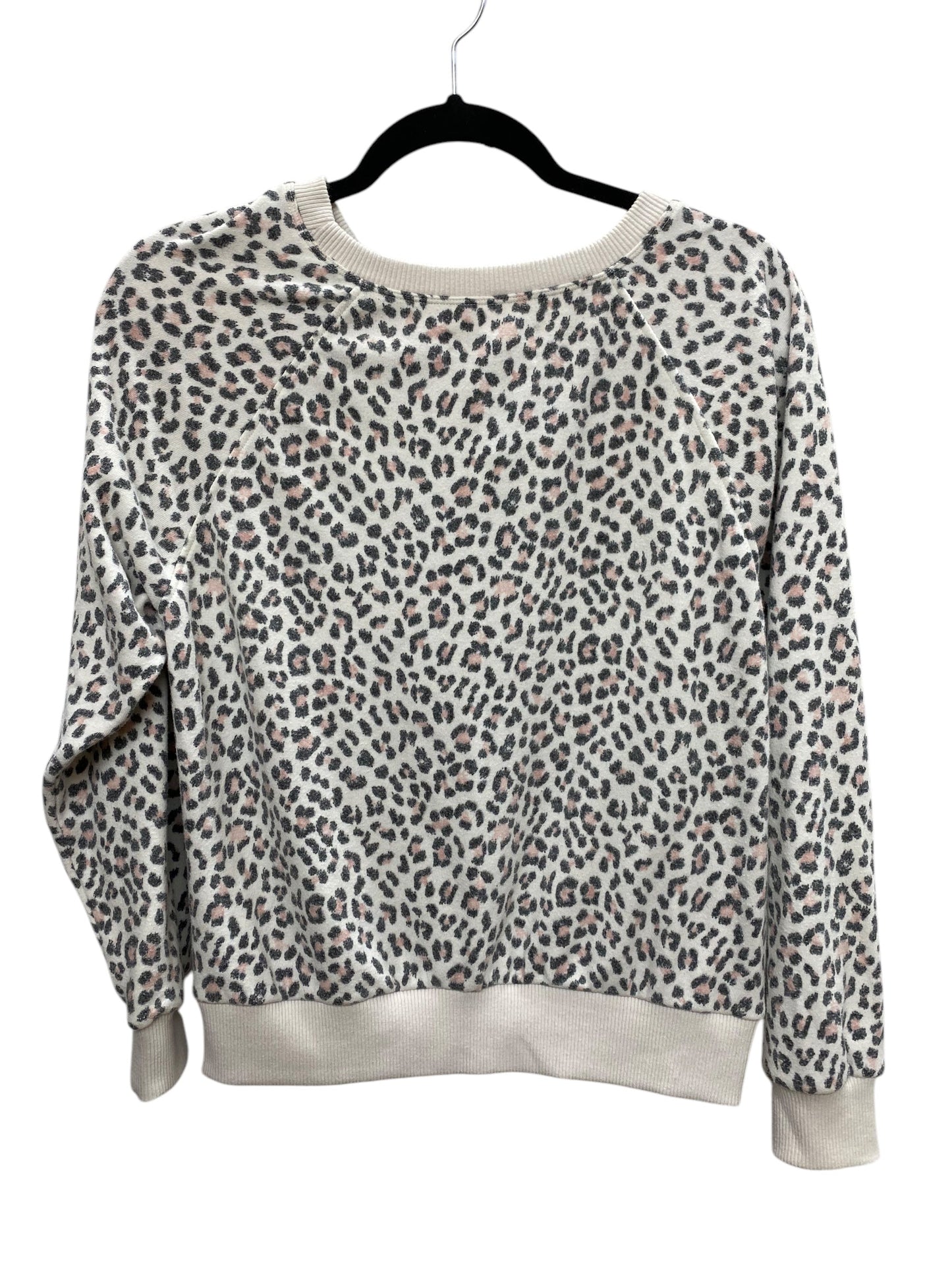 Sweatshirt Crewneck By Victorias Secret In Animal Print, Size: Xs