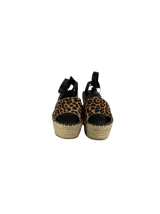 Sandals Heels Wedge By Matisse In Animal Print, Size: 9