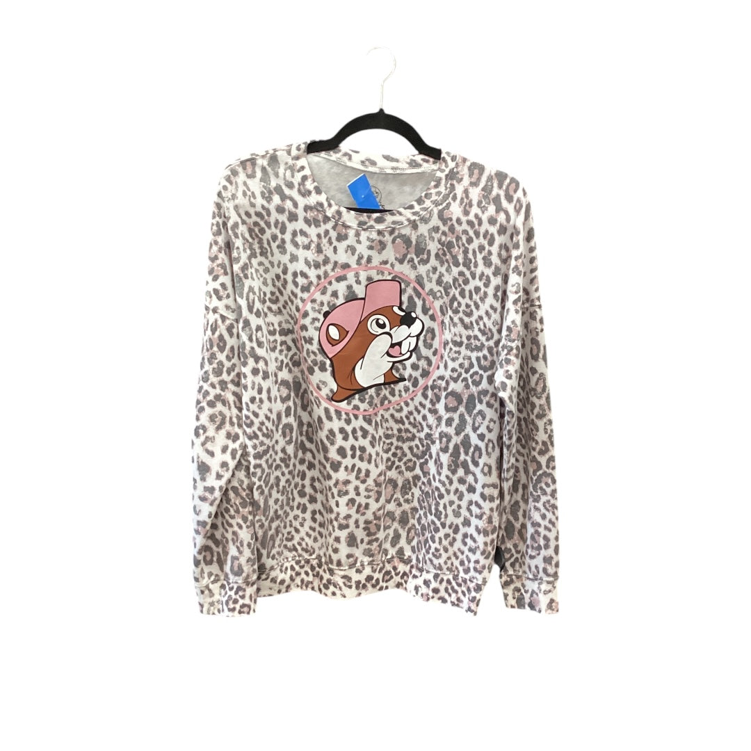 Top Long Sleeve By Clothes Mentor In Animal Print, Size: M