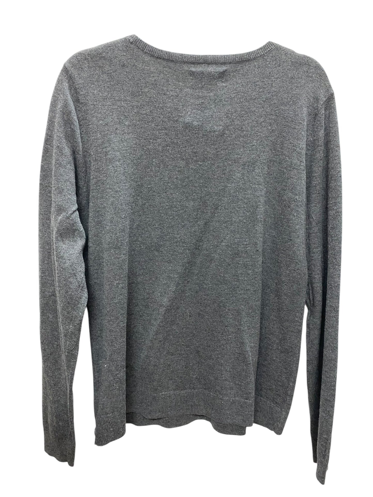 Top Long Sleeve By Elle In Grey, Size: L