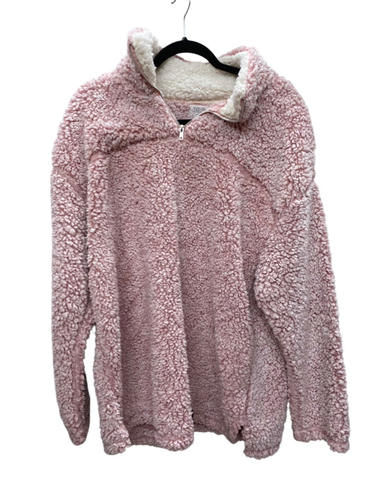 Jacket Faux Fur & Sherpa By Clothes Mentor In Pink, Size: 2x