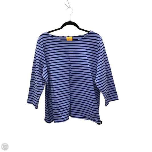 Top Long Sleeve By Ruby Rd In Blue, Size: 2x