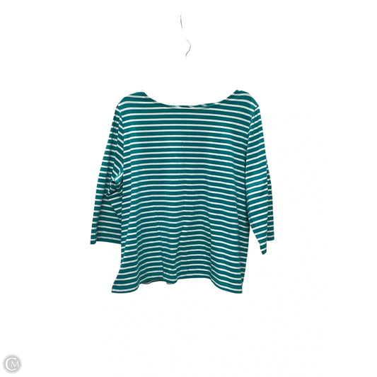 Top Long Sleeve By Ruby Rd In Blue, Size: 2x