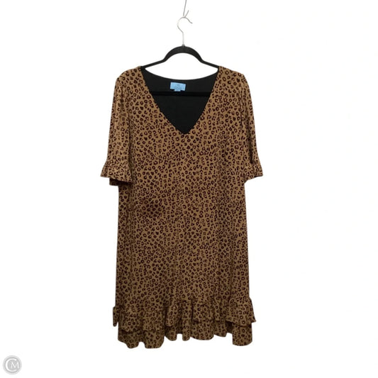 Dress Casual Midi By Cece In Animal Print, Size: 1x