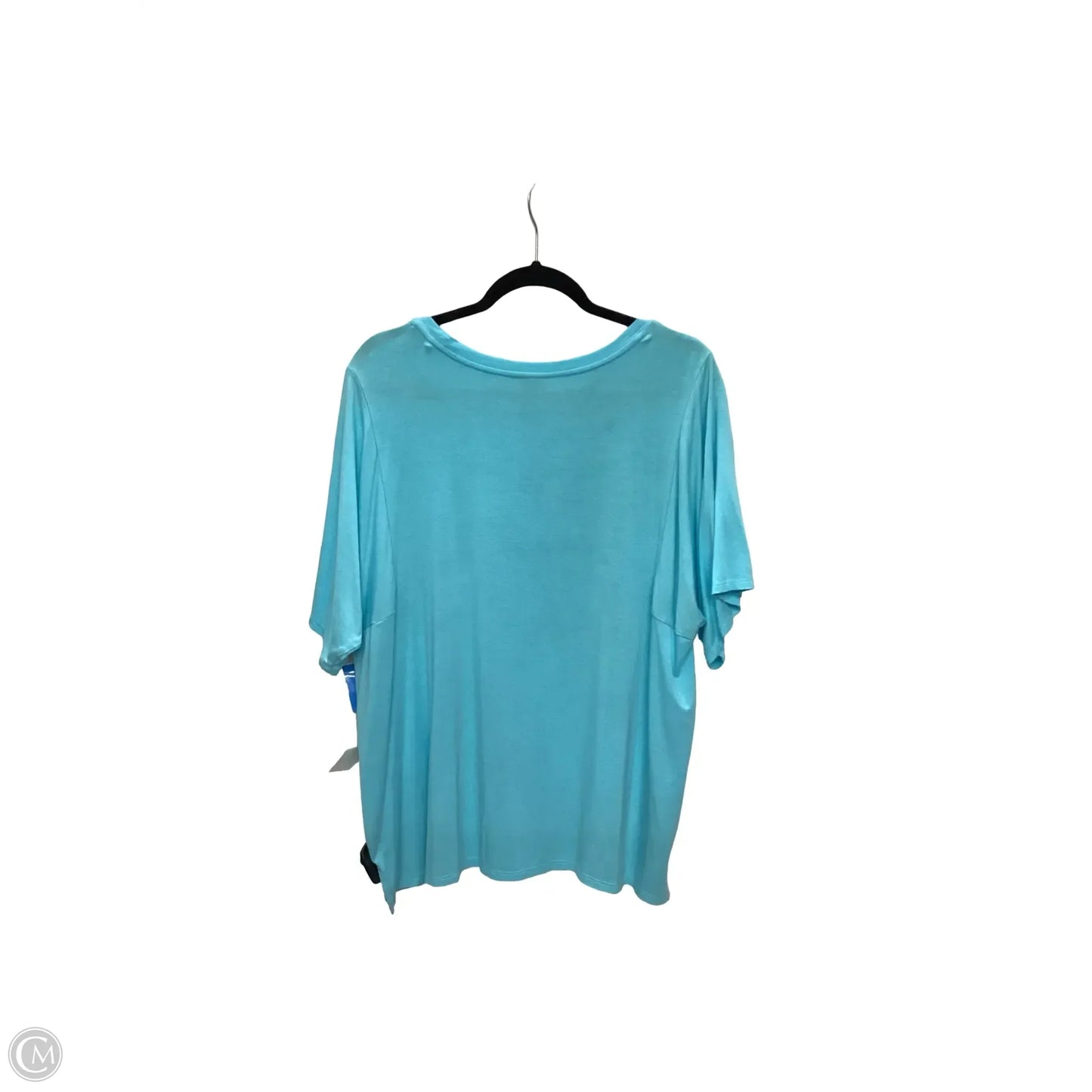 Top Short Sleeve Basic By Chicos In Blue, Size: Xl