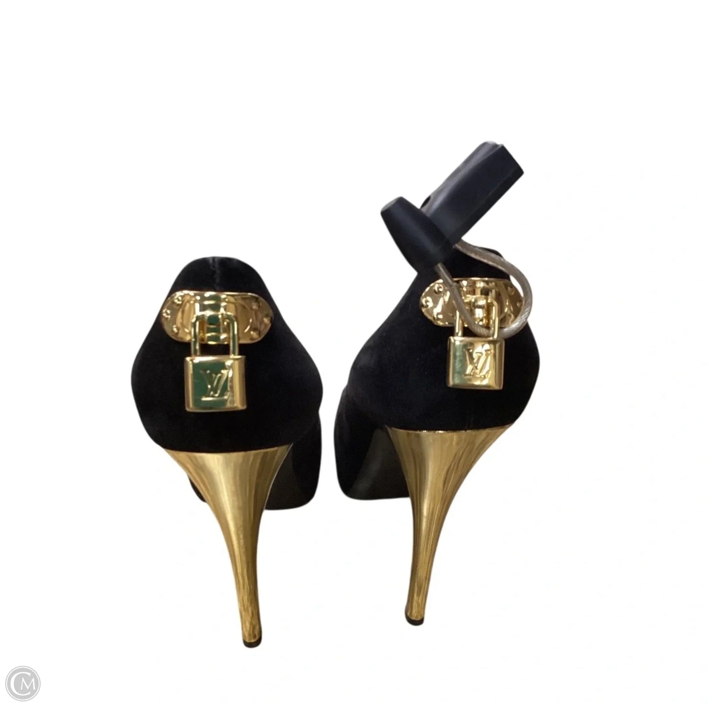 Shoes Luxury Designer By Louis Vuitton In Black, Size: 7.5