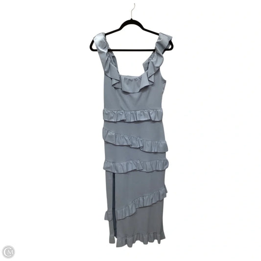 Designer Dress Casual Midi By Show Me Your Mumu In Blue, Size: L