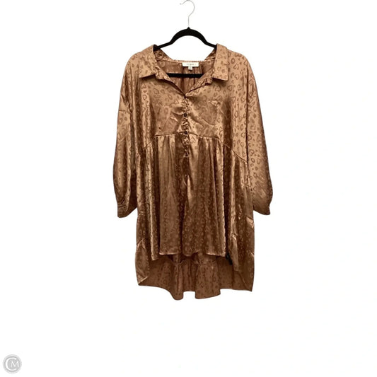 Dress Casual Short By Umgee In Brown, Size: 2x