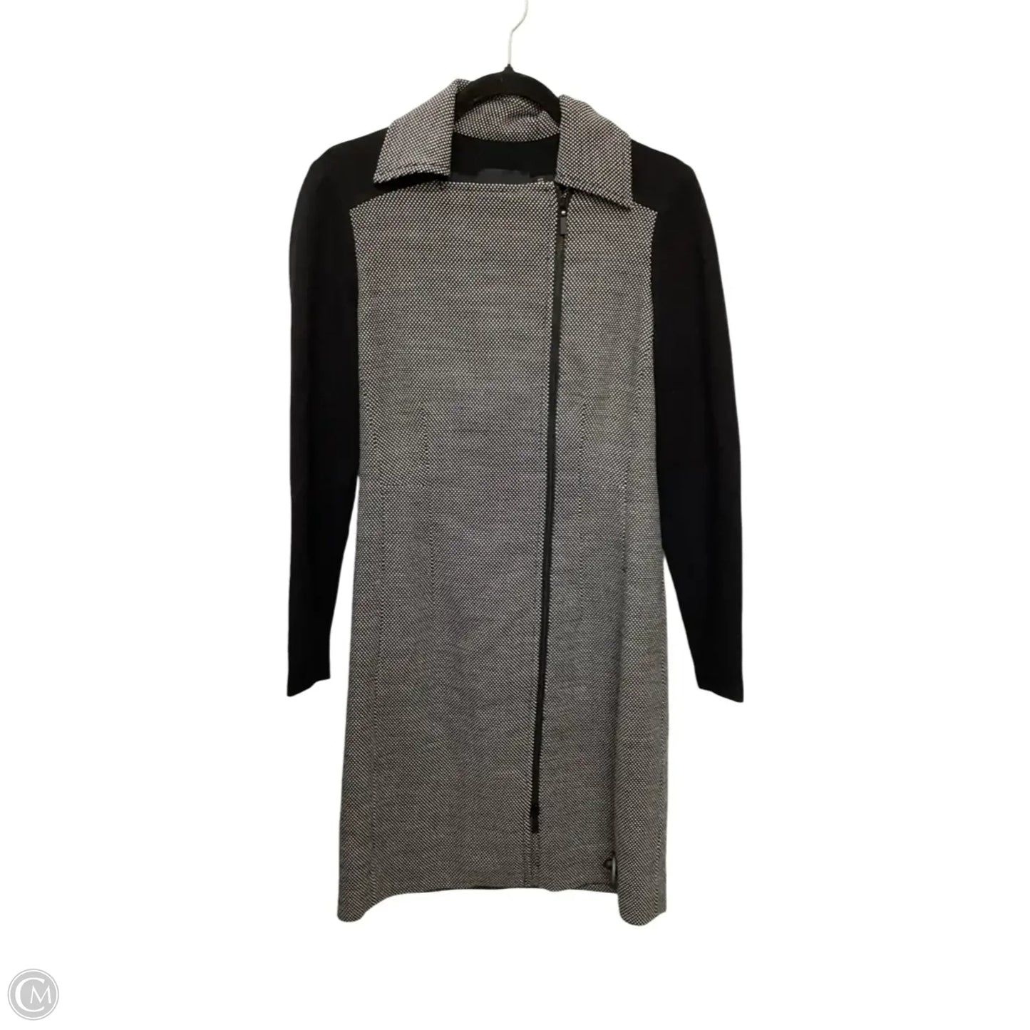 Designer Jacket Other By Carlisle In Black & Grey, Size: 8
