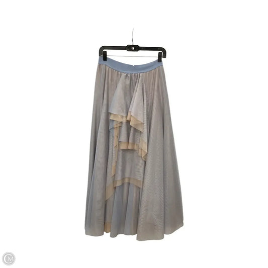 Skirt Maxi By Anthropologie In Blue & Brown, Size: L