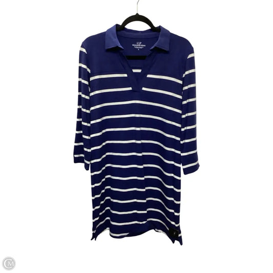 Dress Casual Short By Vineyard Vines In Blue, Size: L